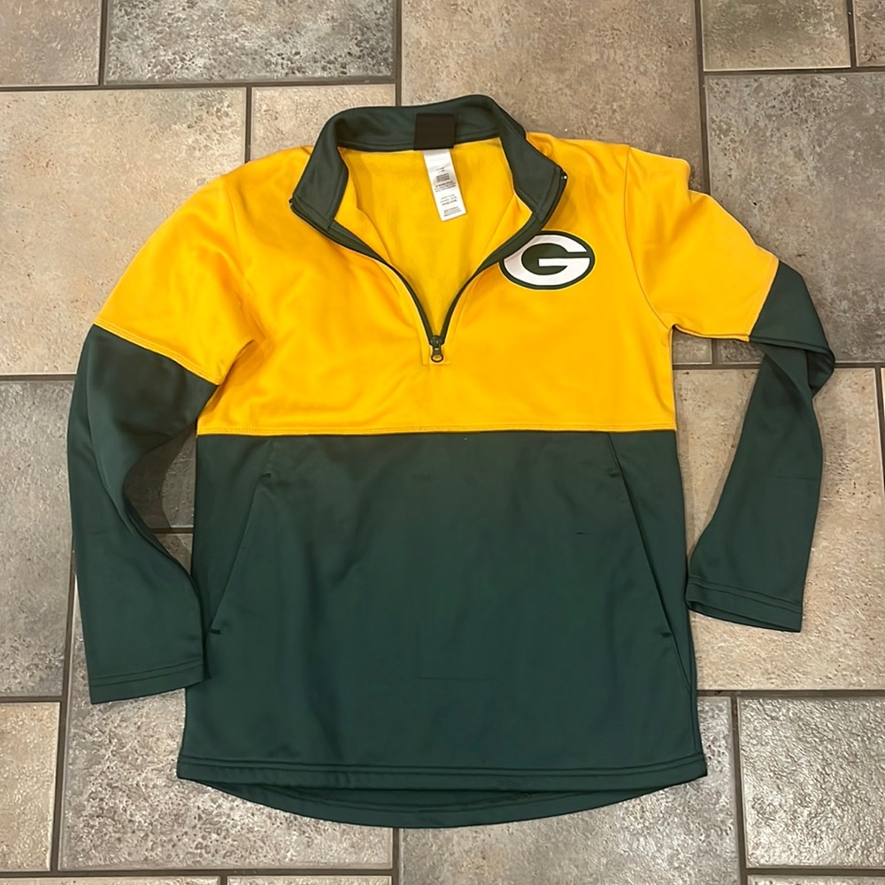 Green Bay Packers youth quarter zip fleece – youth large